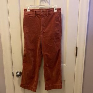 Madewell Corduroy Cropped Pants Size 27